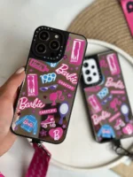 قاب استیکر Barbie آینه ای (کدC1417) - Image 4