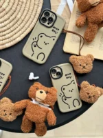 قاب Teddy bear Nice Day با آویز عروسکی (کدC1516) - Image 4