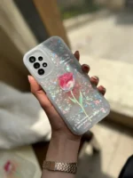 قاب گل رز یخی آیفون / سامسونگ / شیائومی (کدC1230)