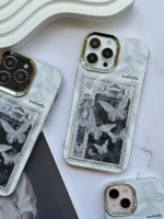 قاب Black and White butterfly (کدC1776)