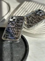 قاب I'm OK نقره ای (کدC1413) - Image 4