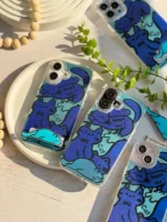 قاب Happy Blue Cat بدون‌ استند (کدC1895)