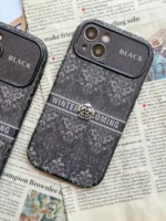 قاب Black Design گل نقره ای (کدC1762) - Image 2