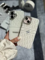 قاب White Christian Dior دور لنز نگین آیفون (کدC2076) - Image 4