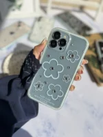 قاب گل آبی نگین دار(کدC2084) - Image 5