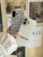 قاب White Christian Dior دور لنز نگین آیفون (کدC2076) - Image 3