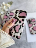 قاب پلنگی Romantic Pink آیفونی (کدC2062) - Image 5