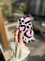 قاب پلنگی Romantic Pink آیفونی (کدC2062) - Image 3