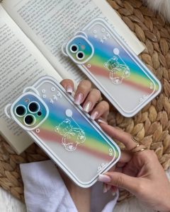 قاب موبایل آیفون خرس رنگین کمان - Image 2