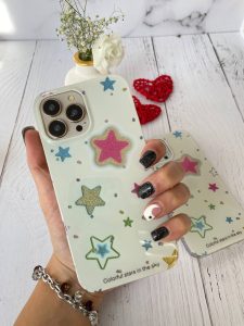 قاب موبایل آیفون ستاره های شنی به همراه صفحه کریستالی چسبی - Image 2