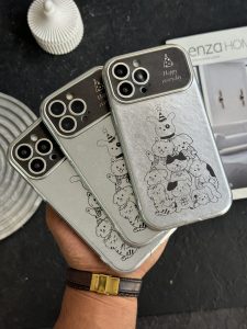 قاب موبایل آیفون پارتی سگ و گربه کرومی - Image 2