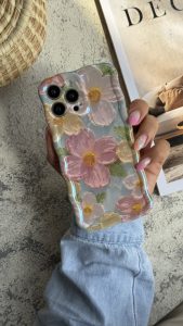 قاب موبایل ( آیفون ) گل همیشه بهار استایل 2 - Image 3
