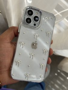 قاب موبایل ( آیفون - سامسونگ ) پاپیون ریز برجسته بیرنگ - Image 3