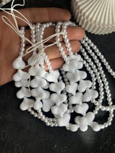 آویز و بند قلب سفید - Image 2