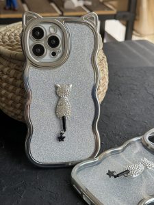 قاب موبایل آیفون گربه شاینی دیاموند - Image 3