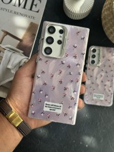 قاب موبایل سامسونگ گل رز اسپشیال کلاسیک شاینی صورتی - Image 2