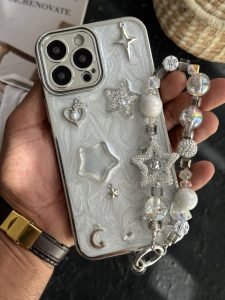 قاب موبایل آیفون ماه و ستاره برجسته گلکسی ( بدون بند ) - Image 3