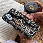 قاب موبایل آیفون دیور پارچه ای شیب دار سوزن دوزی - Image 3